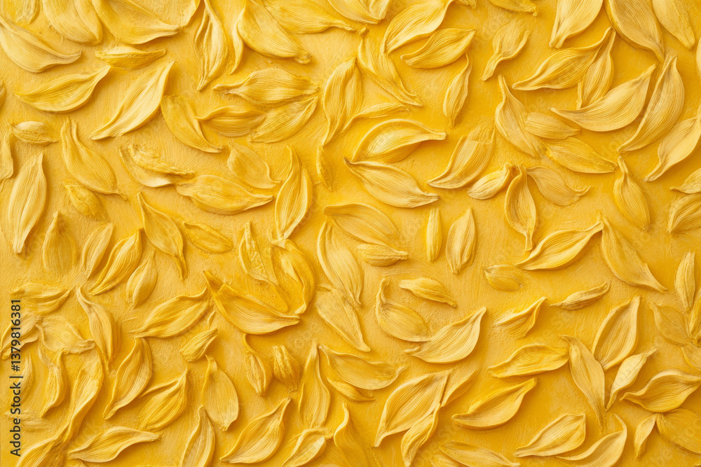 Yellow petals scattered vibrant background create cheerful scene Yellow petals scattered vibrant background create cheerful scene