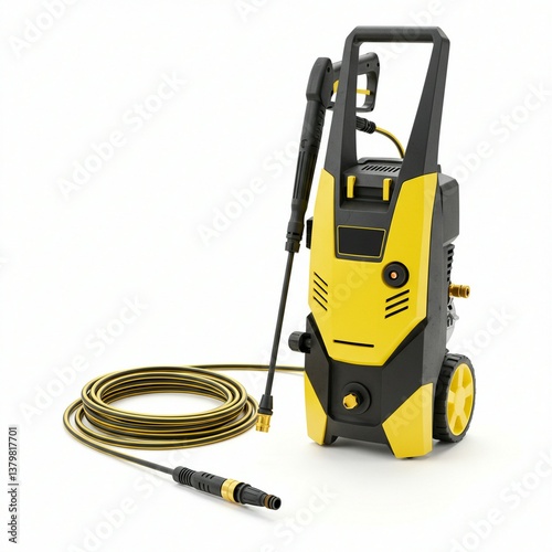 High-quality yellow and black pressure washer, ideal for cleaning.