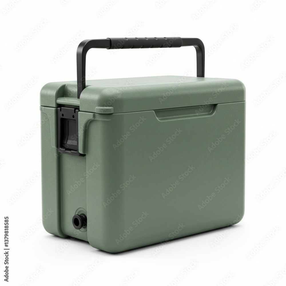 Durable Gray Cooler Box with Black Handle Durable Gray Cooler Box with Black Handle
