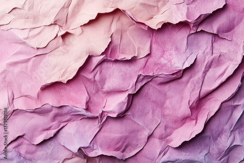 Wallpaper Mural Textured Crumpled Paper in Soft Pink and Purple Tones Background Torontodigital.ca
