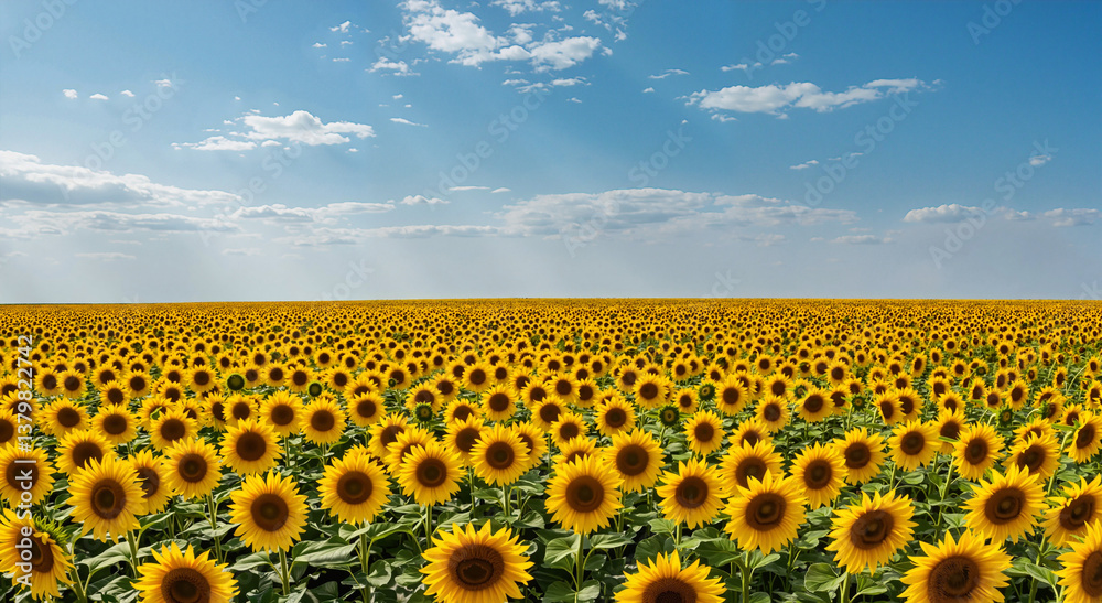 Obraz premium field of sunflowers