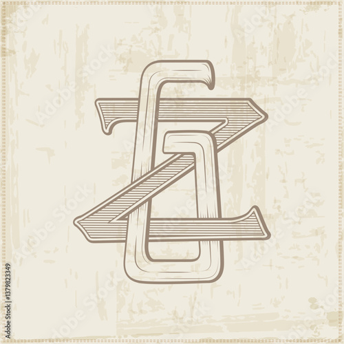 GZ, ZG,  logo GZ, Letter GZ, Monogram GZ, vector, logo, Wedding Monogram Initials, Wedding Logo,Wedding Monogram, Logo Design , Monogram Vintage