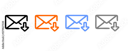 Download flat vector icon. install symbol. Download icon. Upload button. Load symbol. Modern, simple flat vector illustration