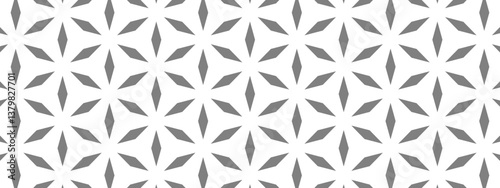 Geometric star seamless pattern. Monochrome abstract star vector. Seamless pattern stars. Elegant background with star. 
