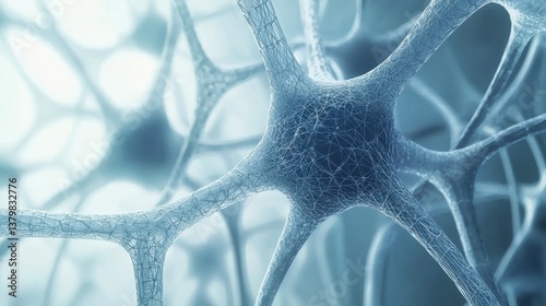 Abstract Digital Futuristic Neural Network