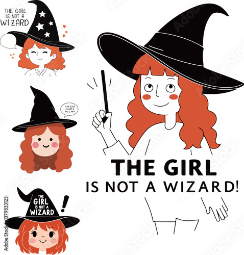 The Girl is Not a Wizard Illustrations