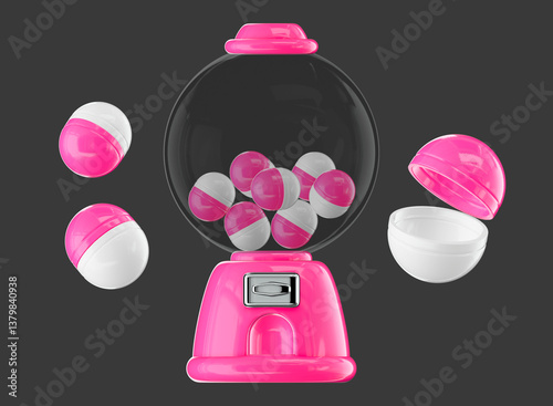gumballmachine, machine, random, 3d, object