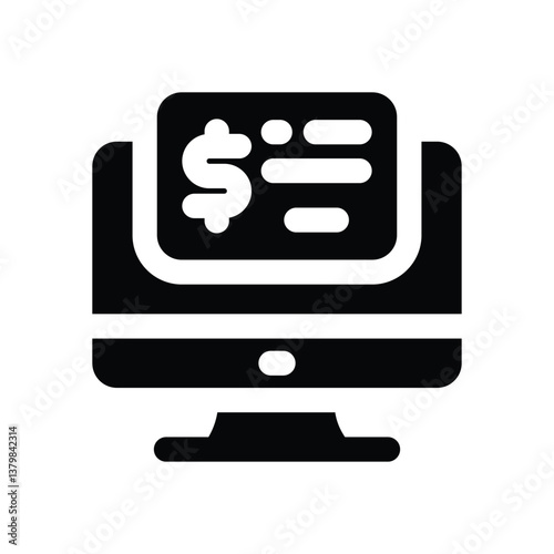 check glyph icon. Strong and solid vector icon for websites, mobile interfaces, presentations, and visual branding. High quality and easy to edit.