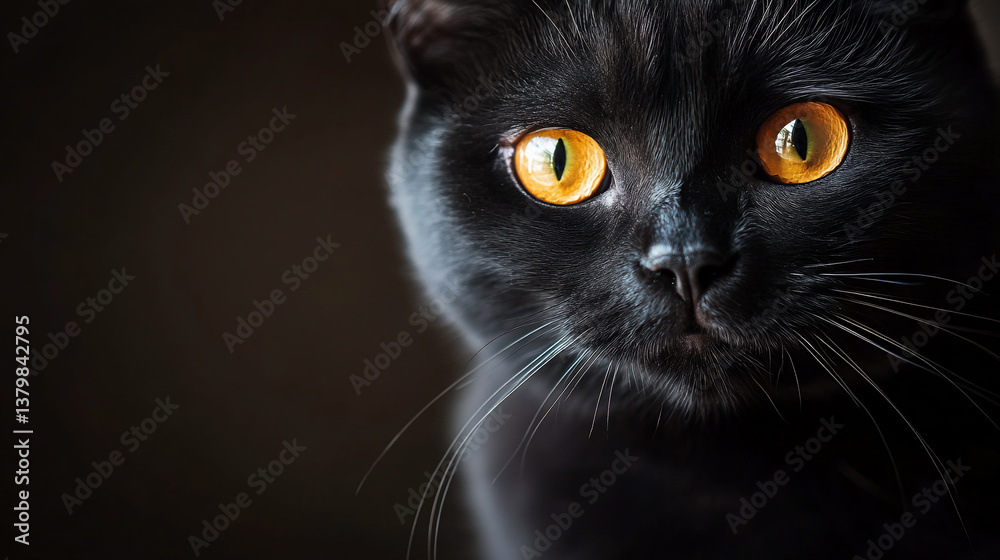 Velvet Void Cat – Photorealistic Studio Portrait Velvet Void Cat – Photorealistic Studio Portrait