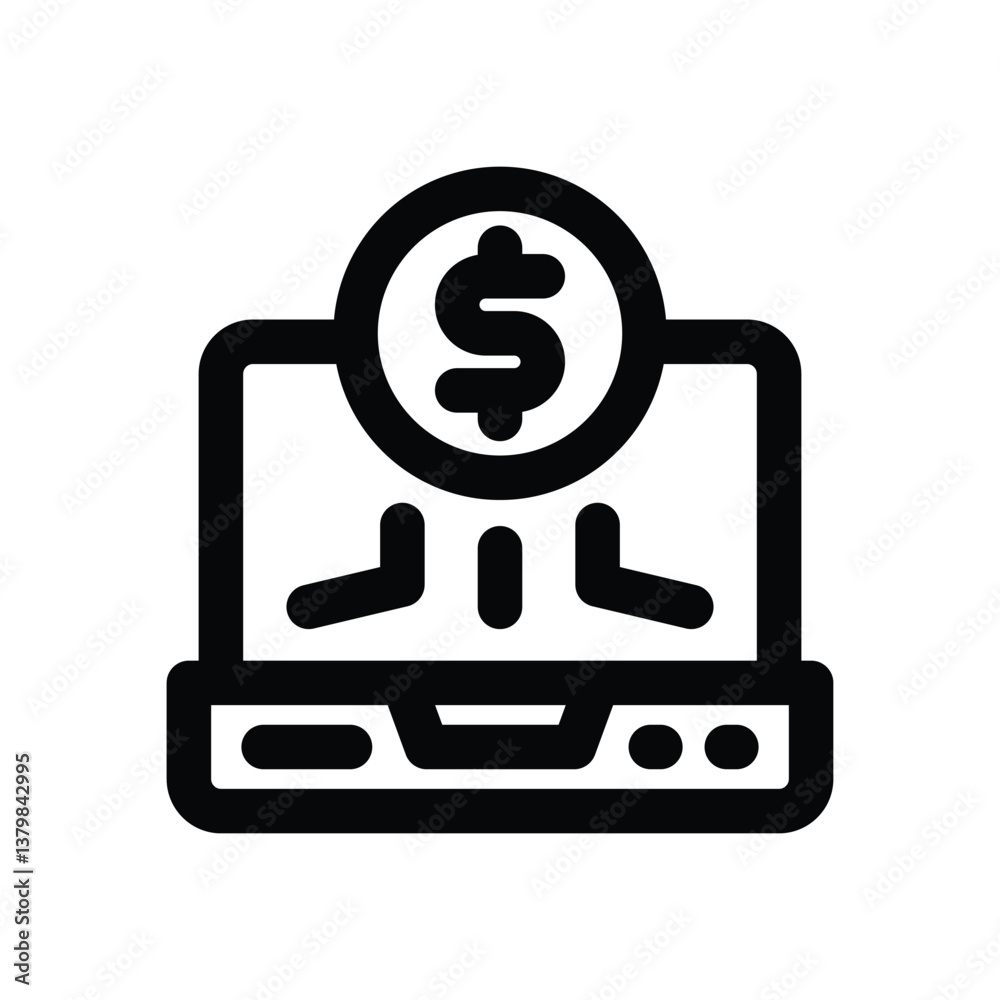 digital currency line icon. Clean and minimalist vector icon for websites, mobile apps, presentations, and logos. Fully scalable and customizable for any project. digital currency line icon. Clean and minimalist vector icon for websites, mobile apps, presentations, and logos. Fully scalable and customizable for any project.