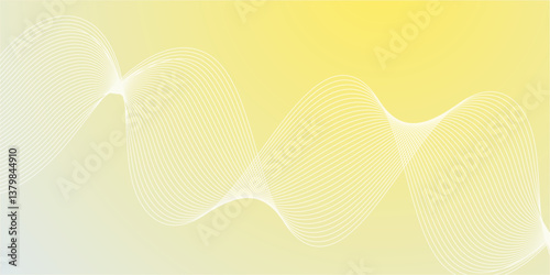 Abstract yellow and gray blend curve flow vector stripe digital technology isolated geometric futuristic wave dynamic thin line. minimal flowing diagonal creative wavy line design texture background.