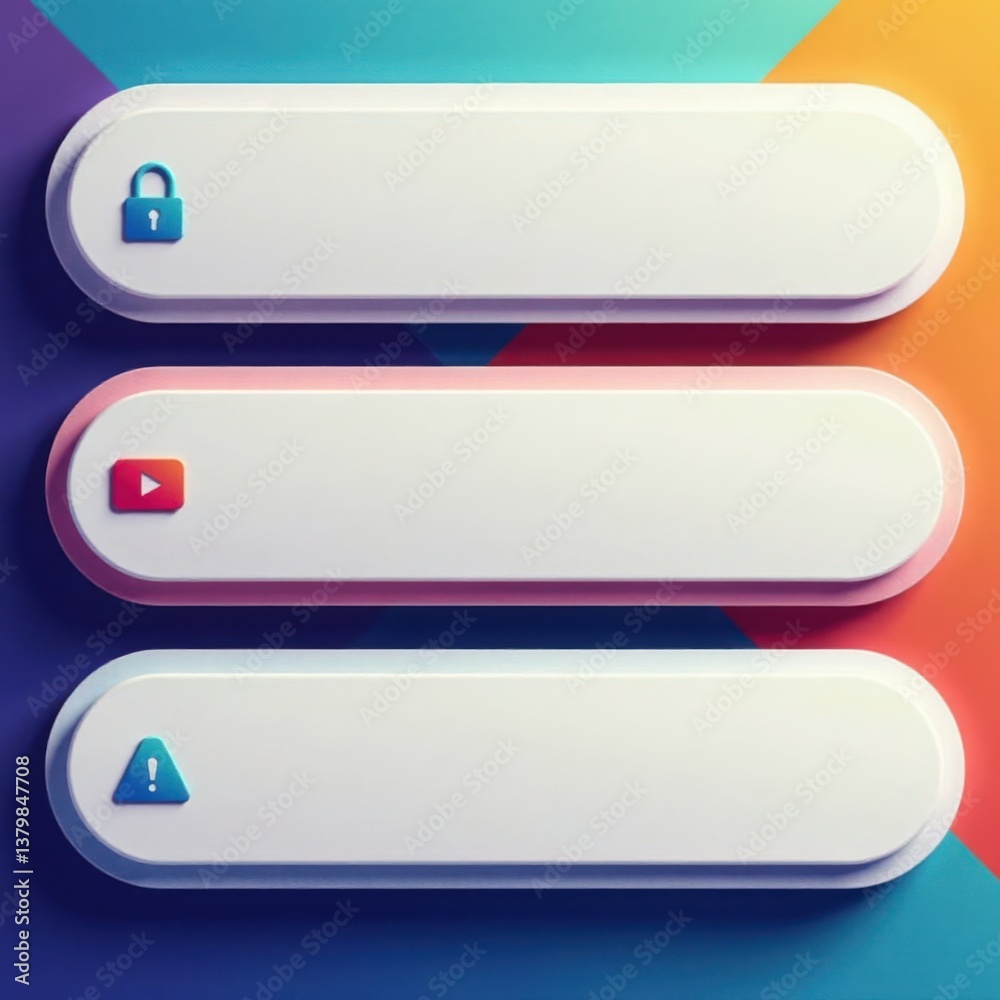 Vector neomorphism design for white subscribe buttons , technology, vector, icons Vector neomorphism design for white subscribe buttons , technology, vector, icons