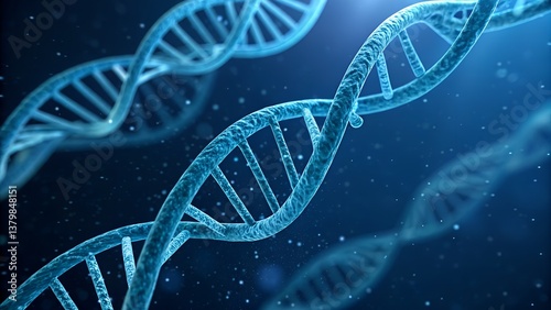 dna helix on black background