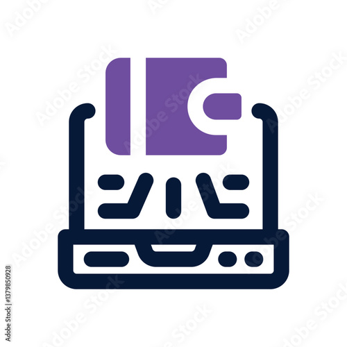 ewallet dual tone icon. Sleek and modern vector icon for websites, mobile apps, marketing materials, and corporate design. Fully scalable and ready to use.