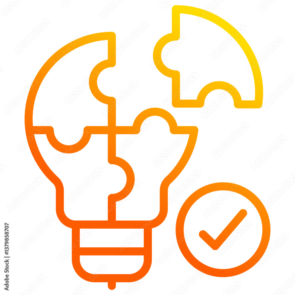 Fototapeta premium Problem Solving Icon