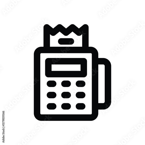 payment method line icon. Clean and minimalist vector icon for websites, mobile apps, presentations, and logos. Fully scalable and customizable for any project.
