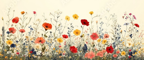 Colorful meadow flowers