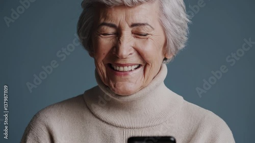 The Smiling Elderly Woman