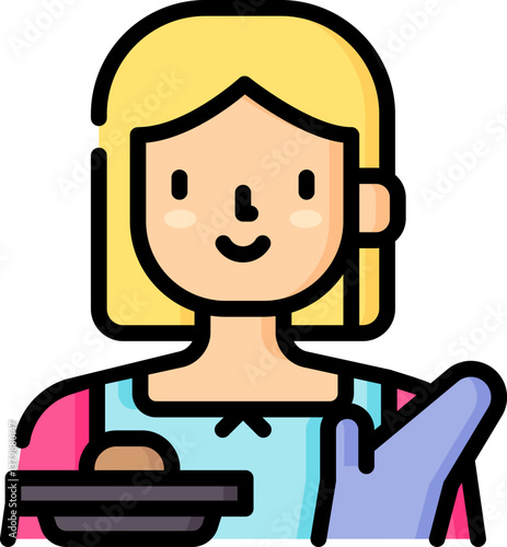 cooking Illustration on a white background.