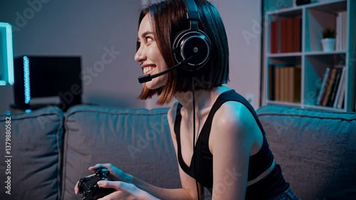 The Girl with Gaming Headset