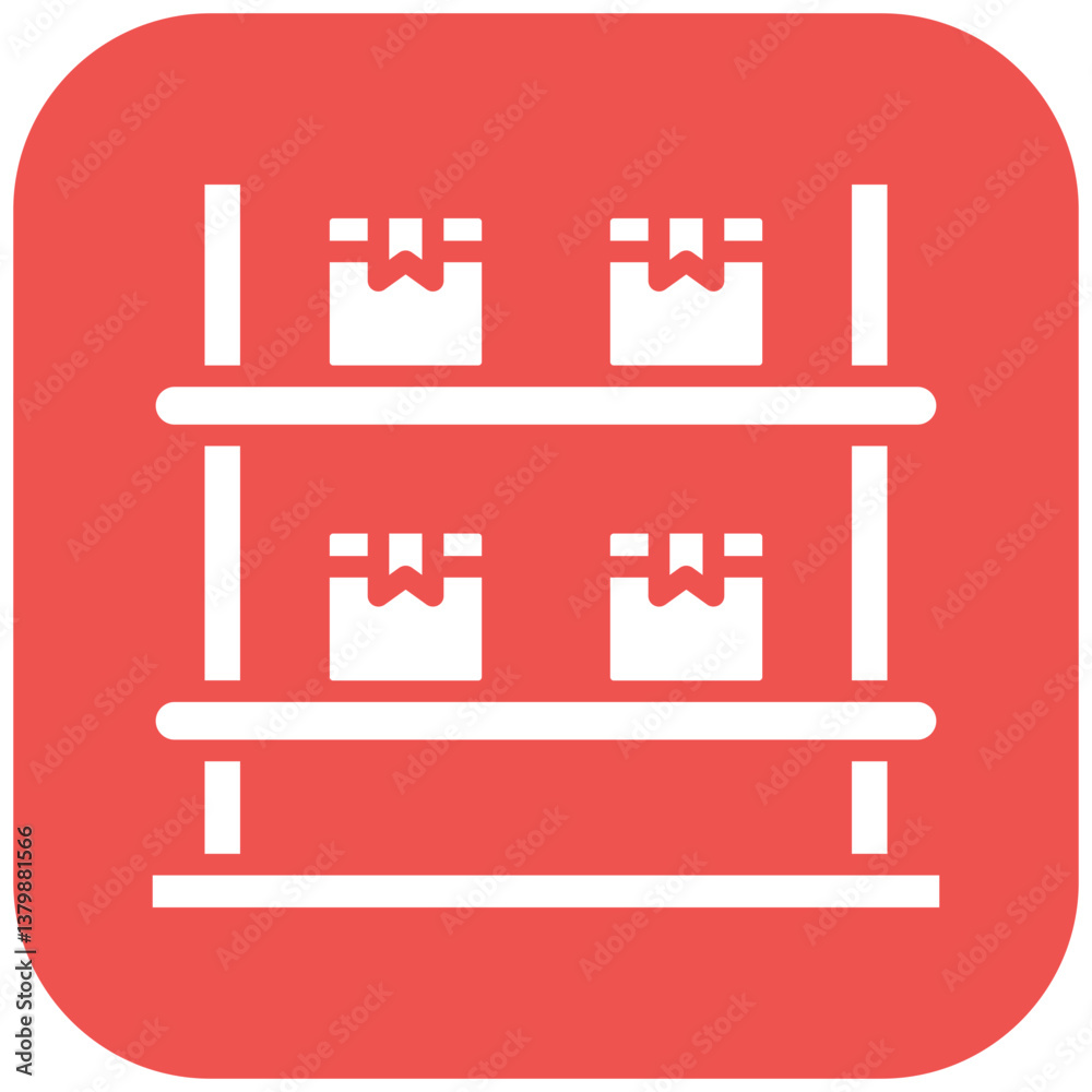 Storage Rack Icon Storage Rack Icon