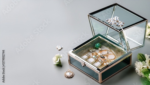 jewelry box with jewelry