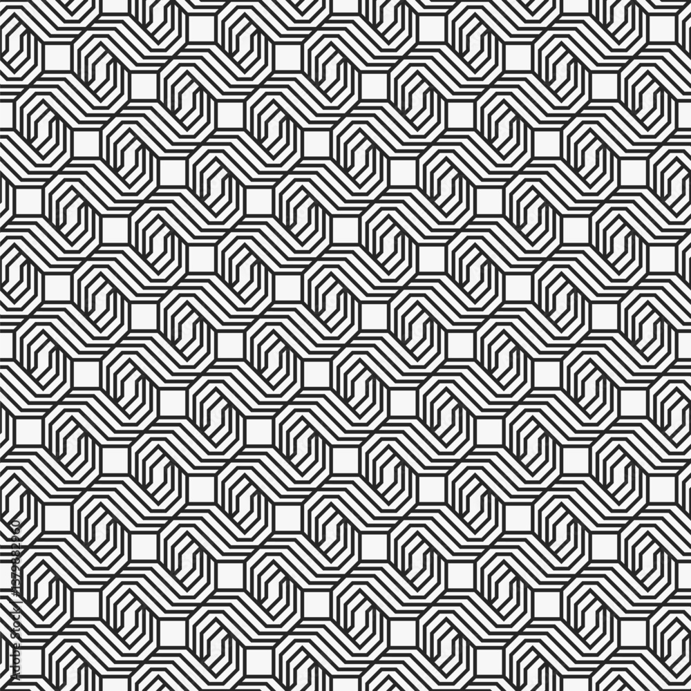 Abstract seamless geometric pattern.