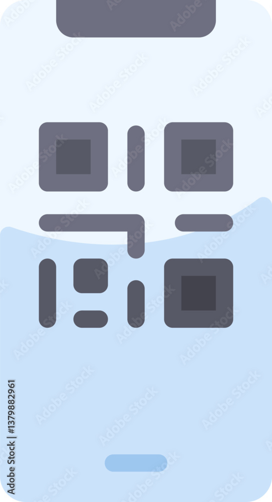 qr code Illustration on a white background. qr code Illustration on a white background.