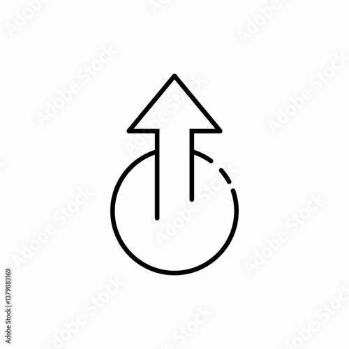 Logout arrow icon vector sign