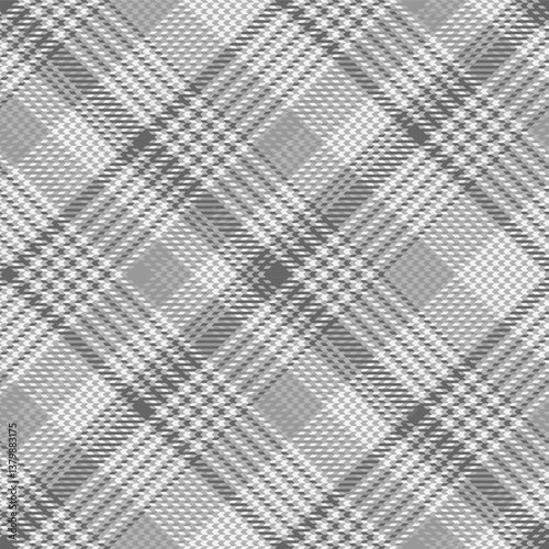 Obraz na płótnie Black and white plaid seamless pattern. w salonie