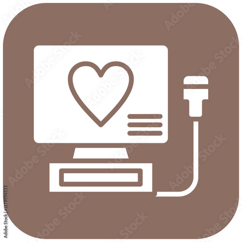 Cardiac Ultrasound Icon