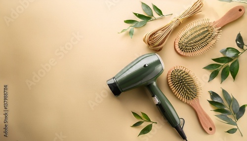 hair dryer and hairbrush