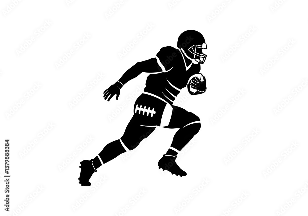 football player silhouette vector football player silhouette vector