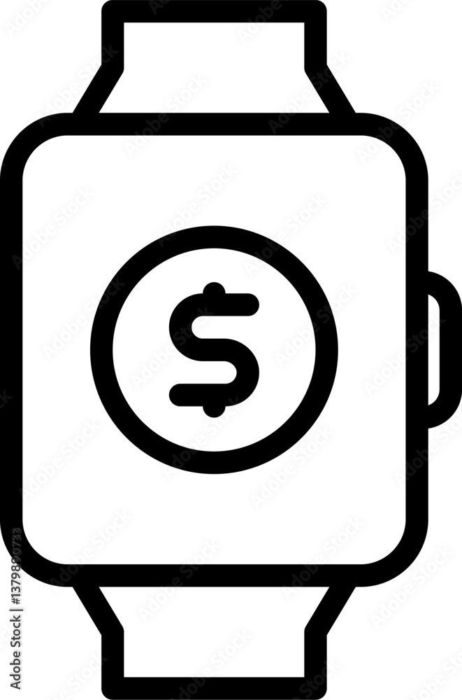 smartwatch Illustration on a white background. smartwatch Illustration on a white background.