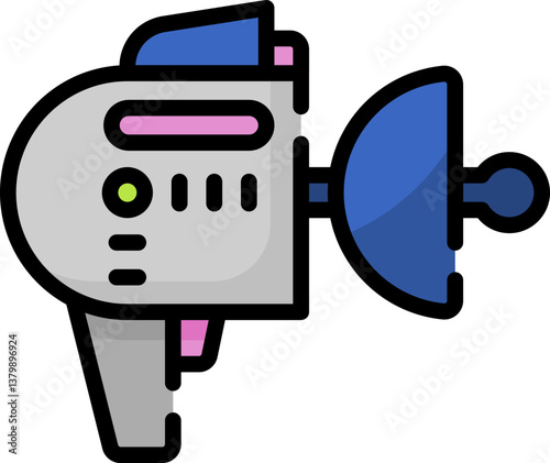 blaster Illustration on a white background.