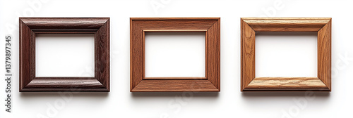Elegant Vintage Picture Frame Collection on White Background