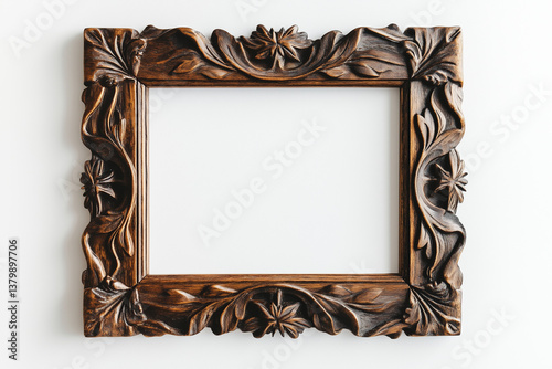 Elegant Vintage Picture Frame Collection on White Background