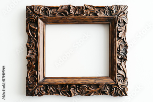 Elegant Vintage Picture Frame Collection on White Background