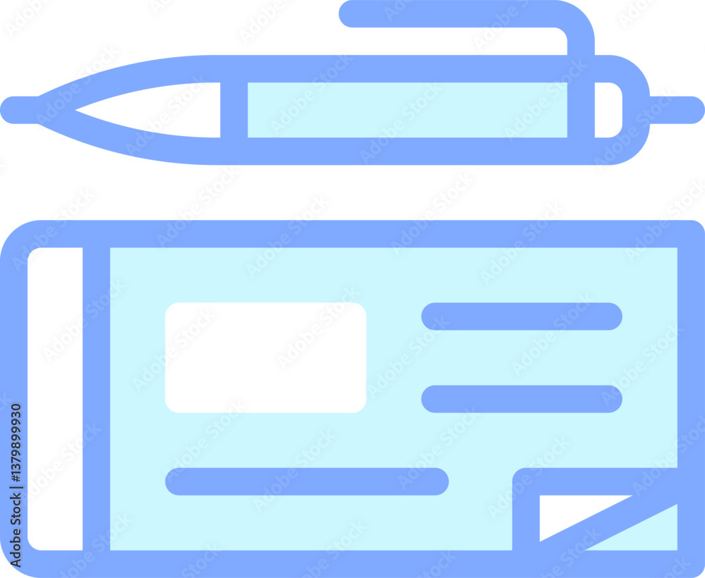 cheque Illustration on a white background cheque Illustration on a white background