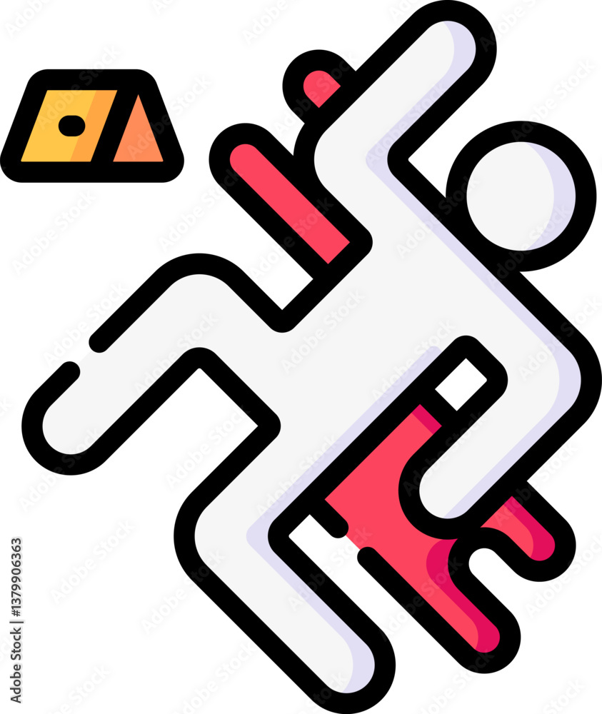 crime scene Illustration on a white background crime scene Illustration on a white background