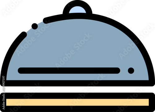 desk bell Illustration on a white background