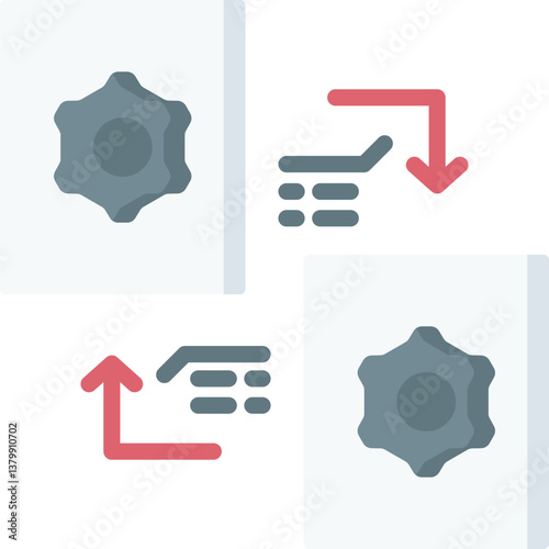 exchange Illustration on a white background