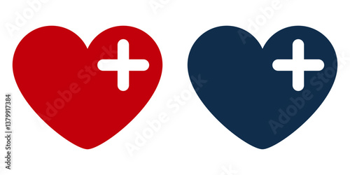 Heart health icon, medical symbol, healthcare design, love and wellness, first aid, cardiology concept, positive medicine, life care, hospital sign, charity support, emergency medical assistance.
