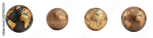Brass sculpture paperweight for luxury office decor