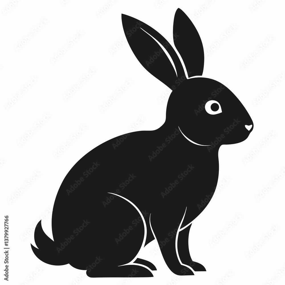 Fototapeta premium vector illustration of a rabbit
