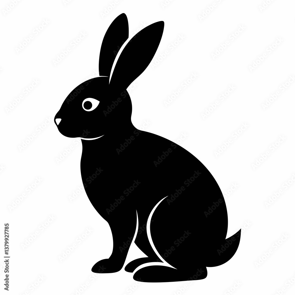 Obraz premium vector illustration of a rabbit
