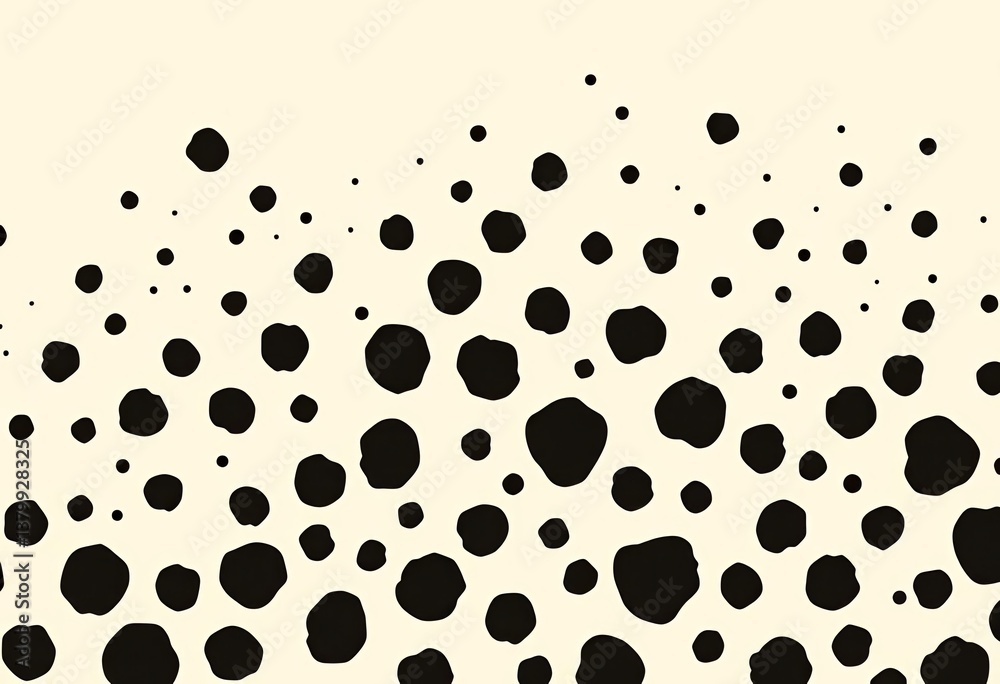 Abstract beige background with scattered black spots, forming a subtle animal print , black, spots Abstract beige background with scattered black spots, forming a subtle animal print , black, spots