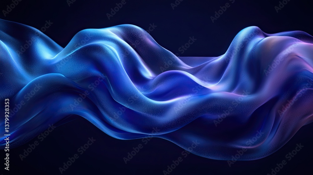 Fototapeta premium Abstract dark water wave background representing purity and freshness, ideal for liquid surface texture imagery.
