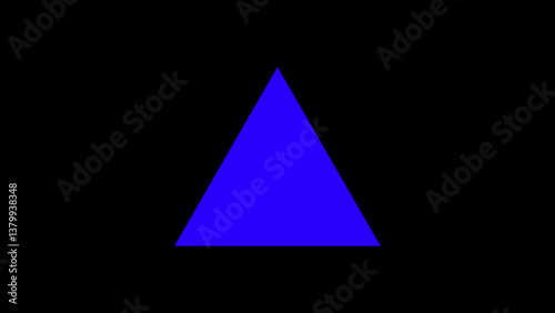 Minimal Triangle Icon Image | Simple Geometric Triangle Shape Symbol Vector | Flat Abstract Triangle for Web Design, UI Elements, Infographics, Logos, Signs, and Modern Graphic Projects