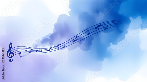 music notes background
